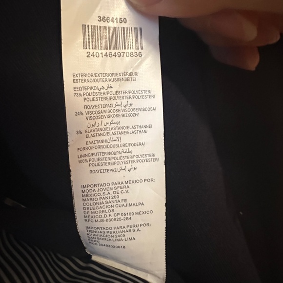 Vila Navy Blazer Size Large - Picture 3 of 3